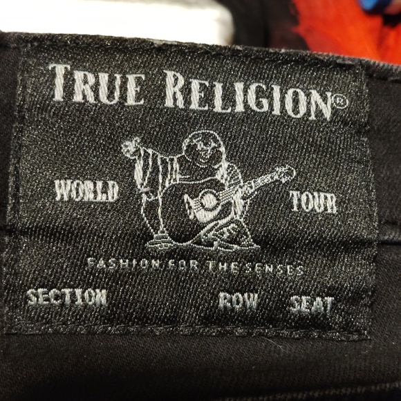 True Religion Black Halle Jeans High Rise Super Skinny - Picture 3 of 5